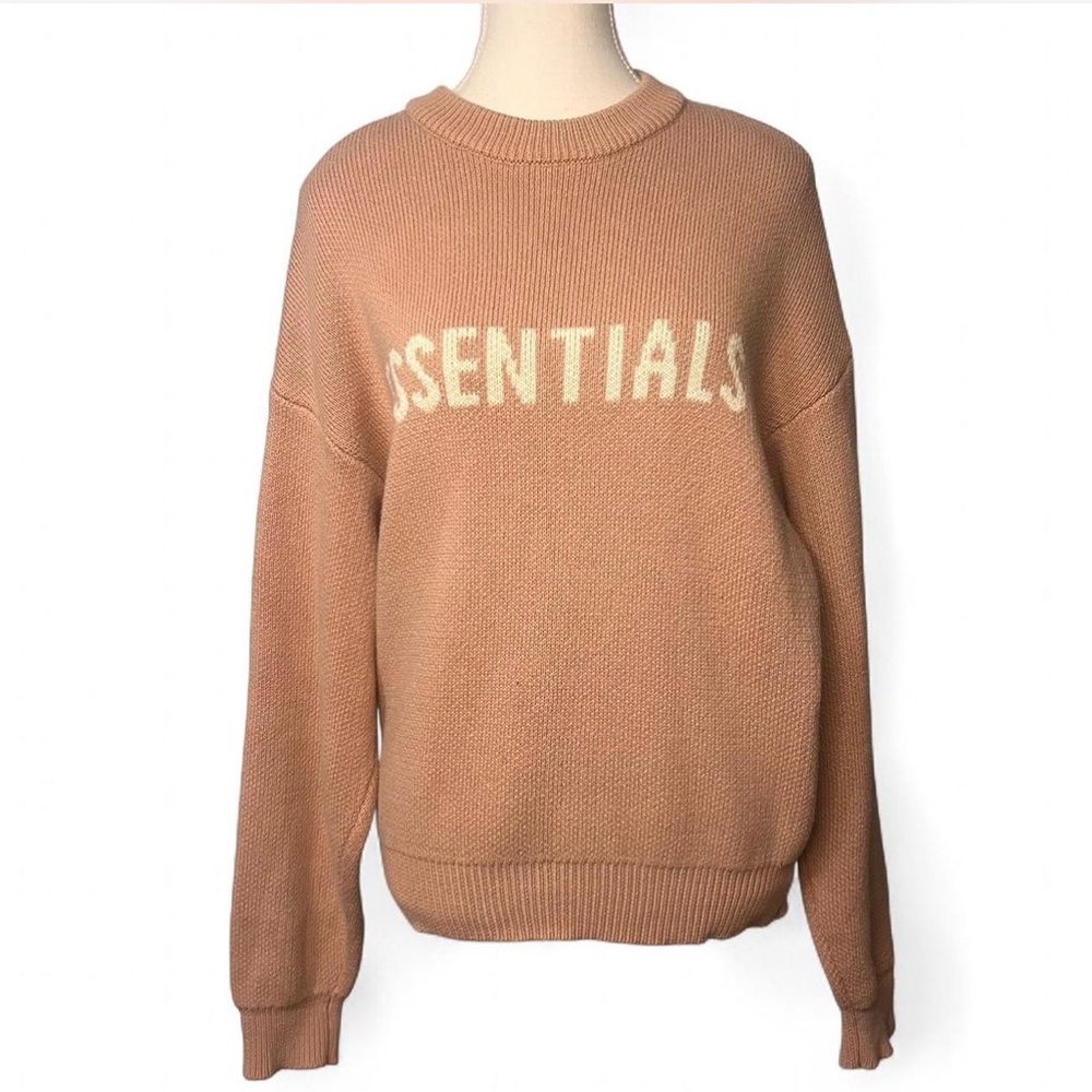 Fear of God Essentials Blush Knit Pullover size large
